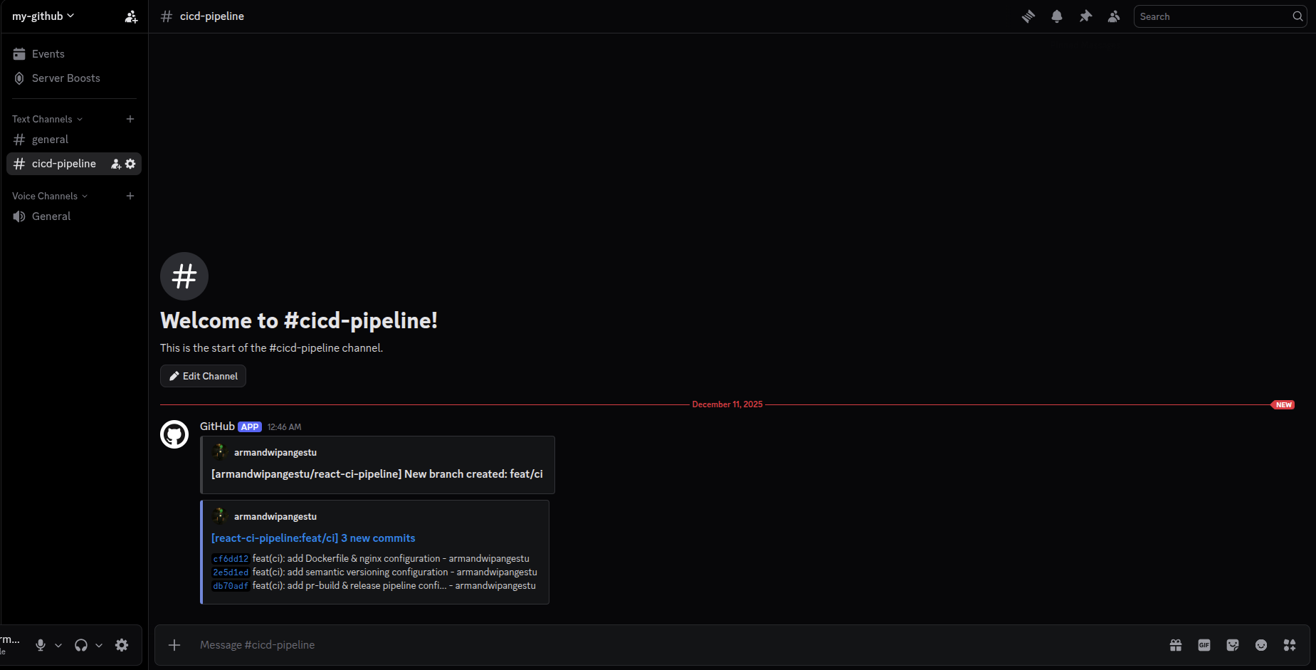 Discord Webhook First Actions