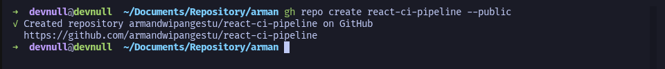 GH Create Repository