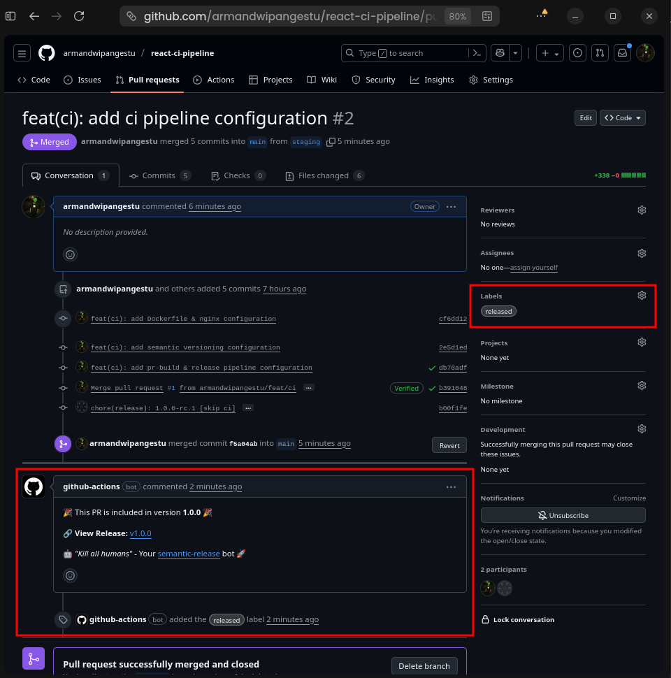 GitHub Auto Comment Label 2