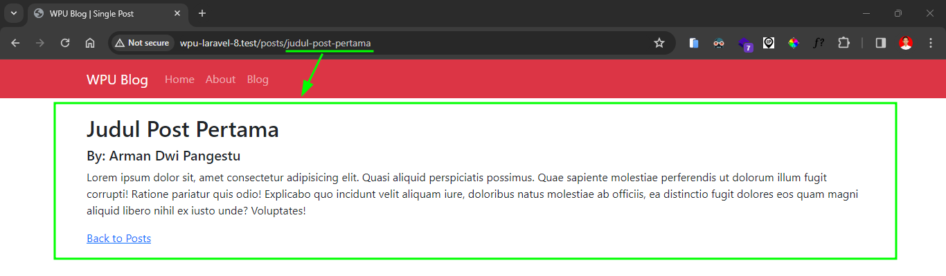 Blade Single Post Pertama