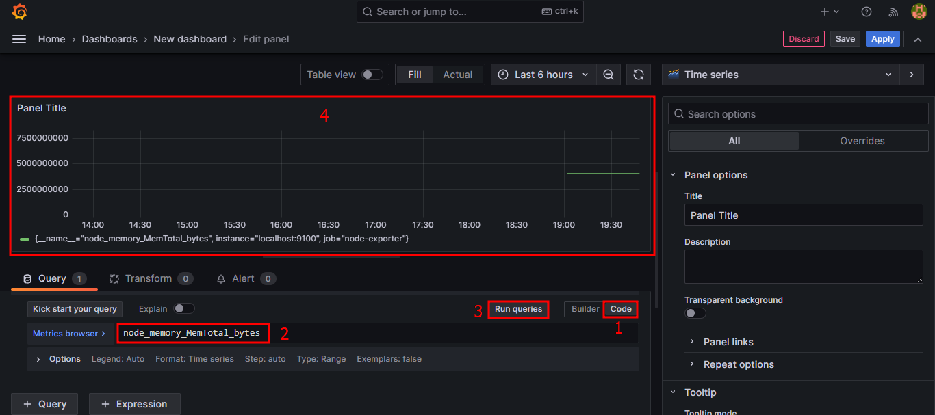 Grafana Add Query Memory