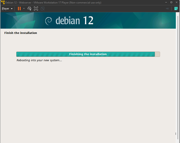 Finish the installation 2